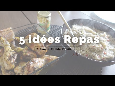 5 Idées Repas : Familiale, Simple et Rapide à Réaliser ⎪Vidéo Asmr