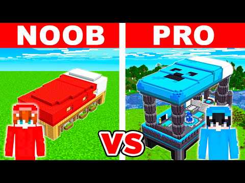 Minecraft NOOB vs PRO: Base Dentro de La CAMA en Batalla de Construcción