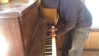 Finding a nice piano in a demolition house