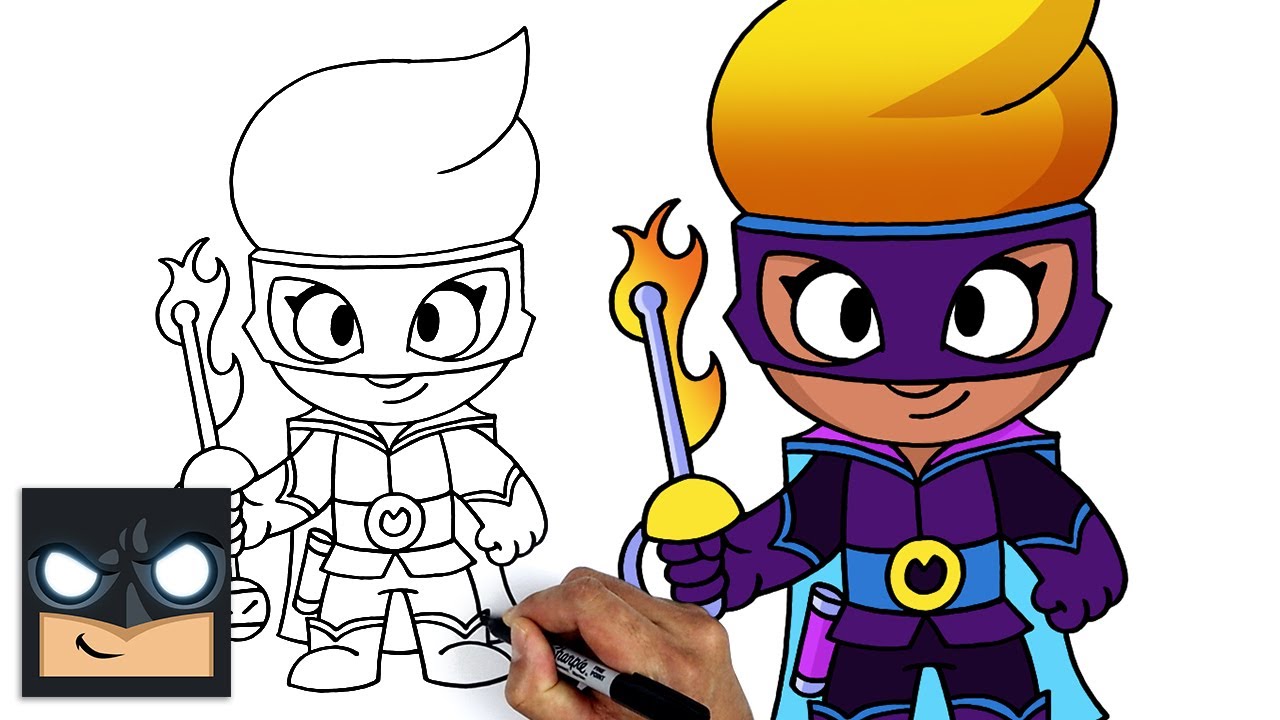 How To Draw Brawl Stars - Amber De La Vega