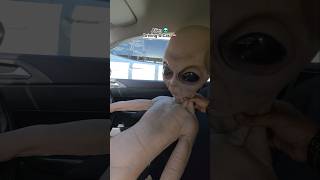 Alien 👽 Driving a Car 🚗