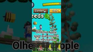 olha o tamanho daquilo 🤣 #growagarden #apple #seeds