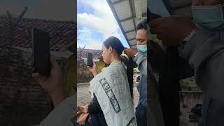 let's joint membership baldist extrem haircut #haircut #longhair #potongrambut #rambutpanjang #pixie