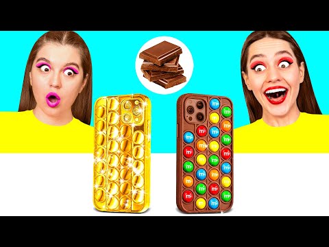 Челлендж. Шоколадная Еда vs Настоящая еда | Потрясающие Кухонные Лайфхаки от DaRaDa Challenge