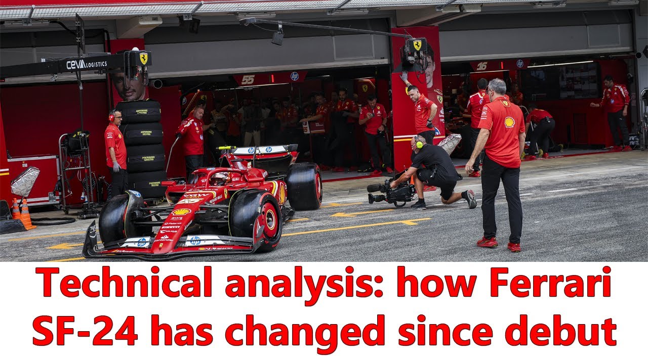 Video Ferrari's aerodynamics evolution and how SF24 car has change