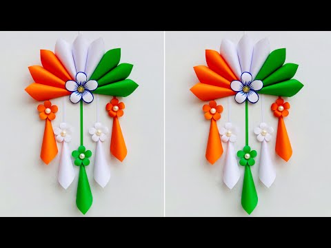 DIY Republic Day Wallhanging Craft // Tricolor wall decoration ideas // 26th January craft