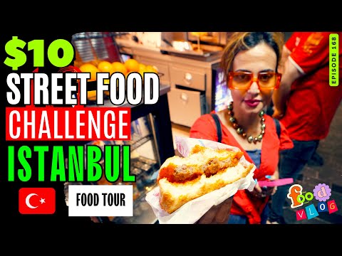 Indian foodie trying Turkish Street Foods in Istanbul within $10 - Ten dollar street food challenge