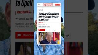 THE WORLD IS ON THE BRINK… & TRUMP IS WORRIED ABOUT HOW TO SPELL “DUMB” #trump #accountability #fyp