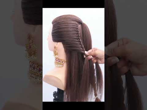 Beautiful hairstyle For Festival | latest stylish ponytail hairstyle for Diwali #trending #ponytail