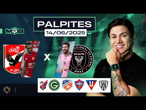 PALPITES DE FUTEBOL PARA O DIA 14 06 2025 + BILHETE PRONTO (SABADOU NO MUNDO BET)