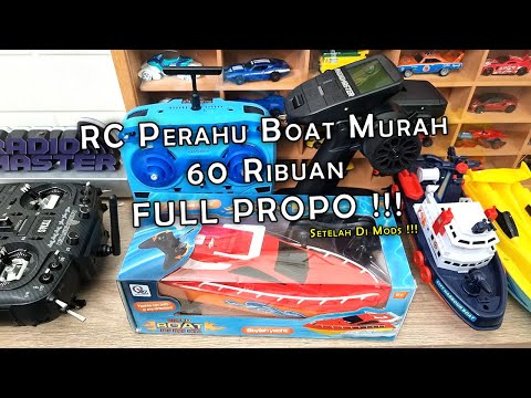 RC Boat Mainan Cupu Murah 60 Ribuan - Sini Gw Modif Jadi Kelas Hobby 😎