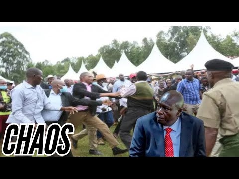 DRAMA! STRANGE MAN TRIES TO ATTACK GACHAGUA IN CHURCH MERU, CHASED AWAY!