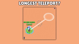 Longest TELEPORT Range of Ziggy! 😱 #brawlstars