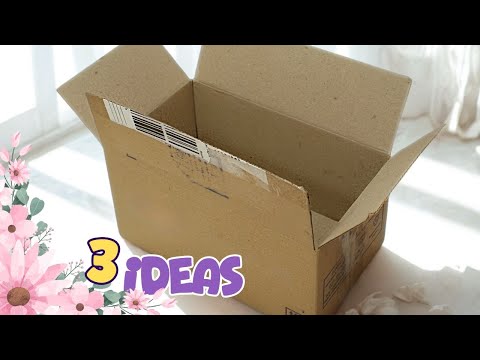 3 Brilliant Ways to Reuse Cardboard Boxes as Organizers!