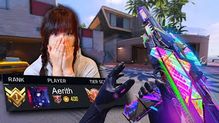I Carried The #1 Girl in Her OWN SERVER in COD Mobile! (Aerith)