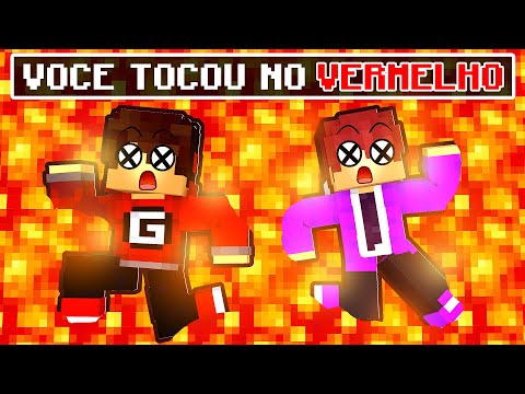 Minecraft mas NÃO TOQUE NA COR VERMELHA