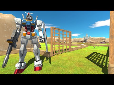 Gundam RX 78 VS King Kong Championship Death Run - Animal Revolt Battle Simulator