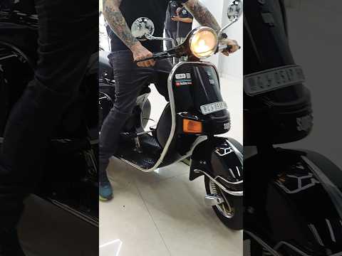 Bajaj Super 150 Wax Polishing Done #shortsfeed #shorts #bikedetailing Vespa Sprint Chetak