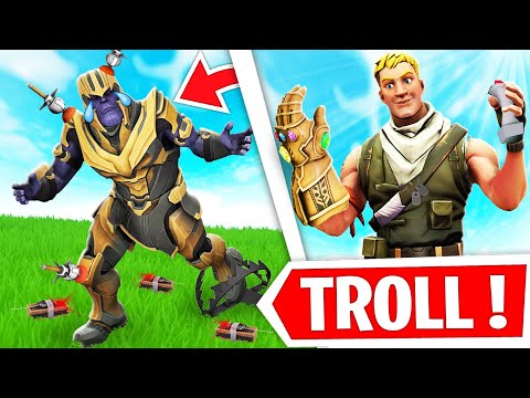 JE TROLL THANOS SUR FORTNITE !