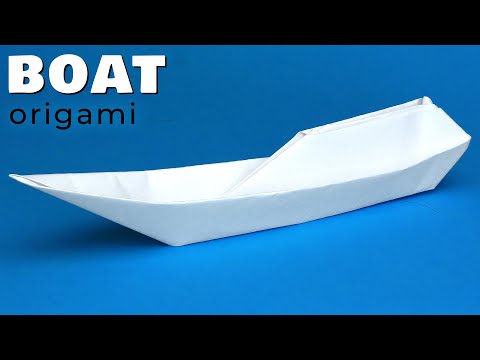 How To Make The Coolest Paper Boat Origami Ever! It Floats!