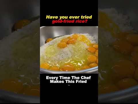 Have you ever tried gold-fried rice#food #cooking #friedfood #fyp