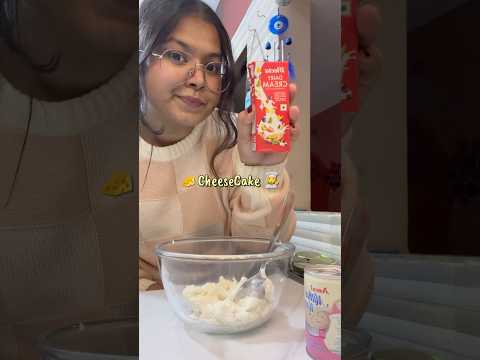 Let’s make CHEESECAKE 🍰🧀from scratch at home✨#cheesecake #recipe #schoollife #class12