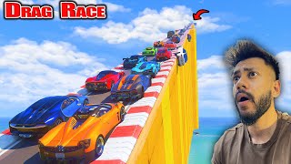GTA 5 Super Cars🚀 Vs Hardest😨 DRAG RACE Challenge |ABHISHEKKZ GAMING