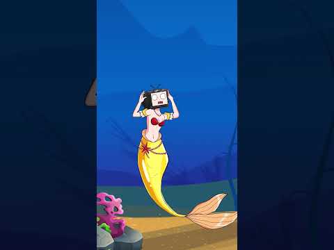 Will You Help TV Boy Mermaid Esape From Skibidi Toilet?? | Funny Animation #shorts