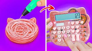 3D PEN ART CRAFTS CHALLENGE || Who Draws It Better Takes the Prize* by 123 GO SCHOOL