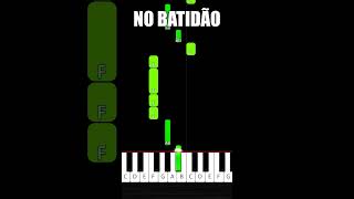 NO BATIDÃO · ZXKAI - BEGINNER Piano Tutorial