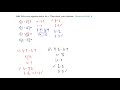 Mathematical Concepts and Problem Solving