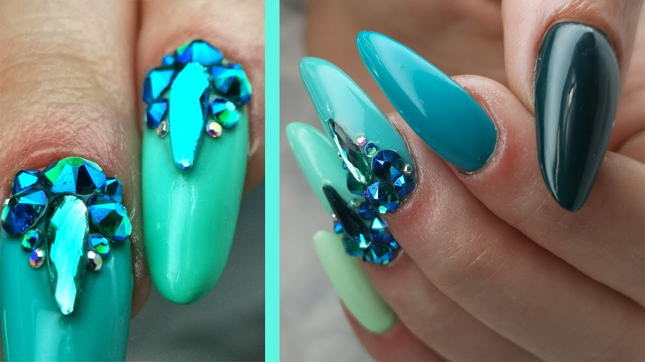 Turquoise Rainbow Full Look with Bling