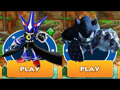 SONIC DASH - NEO METAL SONIC vs WEREHOG vs ALL BOSSES ZAZZ EGGMAN ANDROID GAMEPLAY