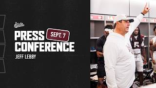 FOOTBALL | Jeff Lebby Press Conference - 9/7/26