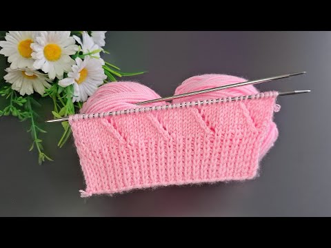 İki şiş kolay örgü yelek model anlatımı ✅️Eays knitting crochet patterns