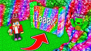 HOW JJ Created RAINBOW RICH Multiplicator to Troll Mikey in Minecraft Challenge Maizen JJ Mikey !