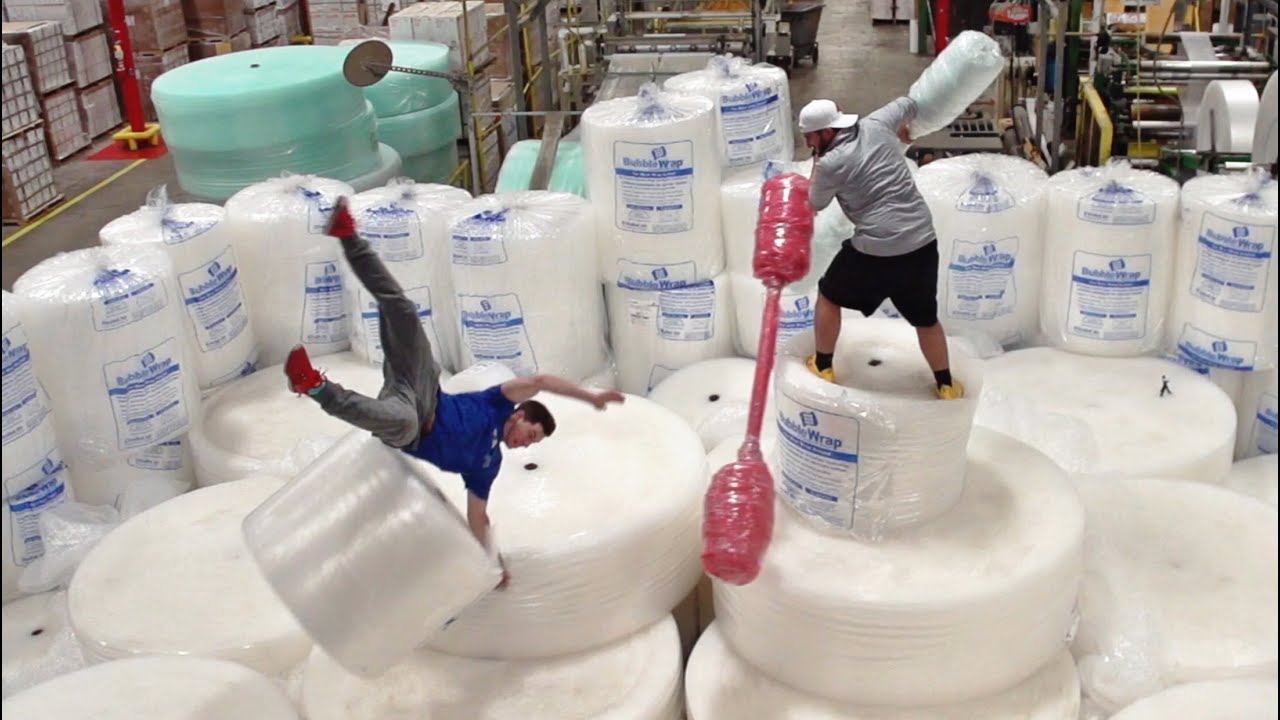Bubble Wrap Battle Dude Perfect
