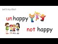 Understanding Prefixes: re and un