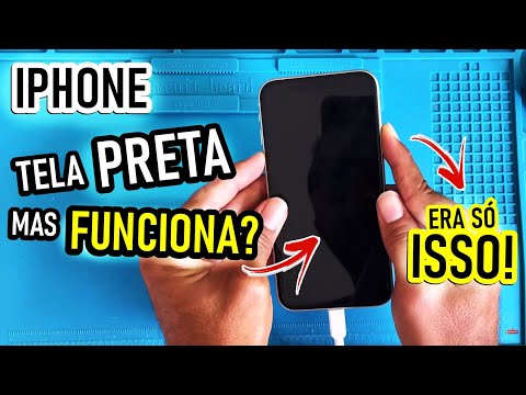 iPhone tela PRETA mas FUNCIONA? ( Solução Simples ) TENTE ISSO PRIMEIRO ANTES DE LEVAR NO TÉCNICO!