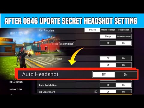 After OB46 update Headshot Setting in free Fire Max ✨ Free fire best Headshot Setting