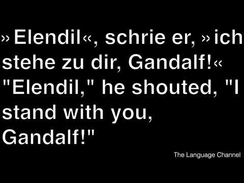 learn german lord of the rings audiobook the bridge of khazad dhum