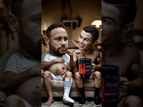 Papai Cris cuida de Mini Ney #neymar #cristianoronaldo