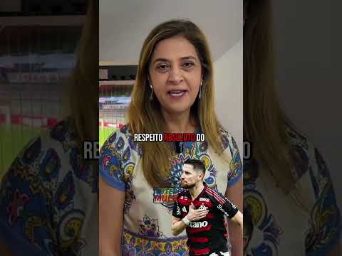Leila Pereira atrás do astro do Flamengo. #futebol #loucosporfutebol #flamengo #palmeiras