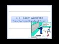 Understanding Quadratic Functions Concepts
