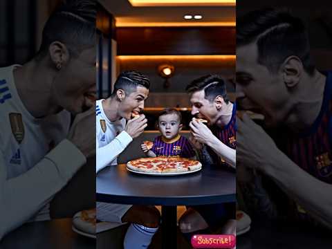 Ronaldo & messi and his Baby in the GYM 💪 #messi #funny #fyp #shorts #ronaldo