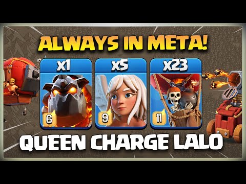 After Update! TH16 Qc Lalo Attack Strategy | Th 16 Queen Charge LavaLoon Attacks Clash of clans coc