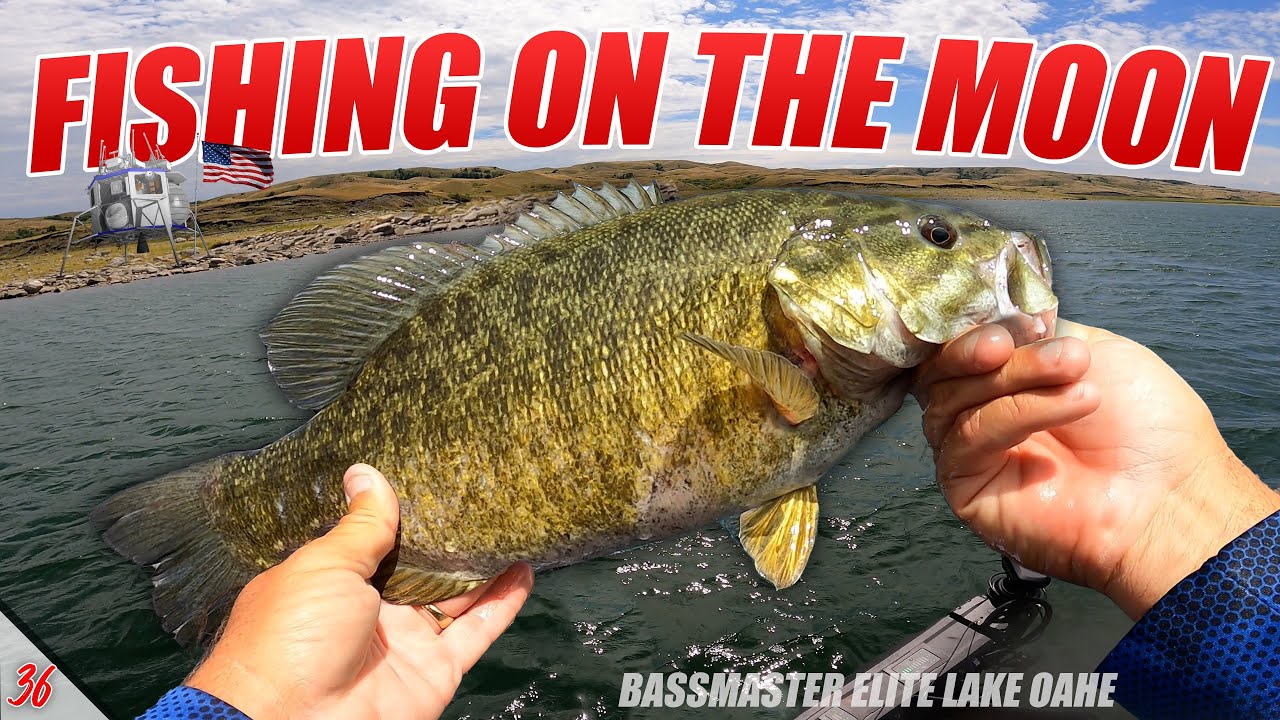 Fishing on the moon! - bassmaster elite lake oahe (practice)- ufb s2 e36