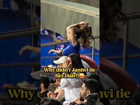 Janhvi ने अपने बाल क्यों नहीं बांधे?|Janhvi was at Wankhede Stadium during IPL #rizwanali #shorts