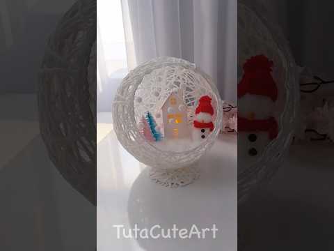 DIY Easy Cute Snowball Decoration 🏡☃️