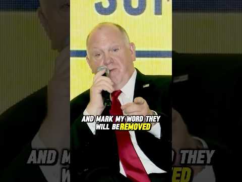 "Mark my word, they will be removed" - Tom Homan, Border Czar
